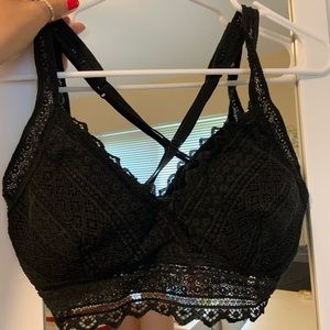 aerie black bralette